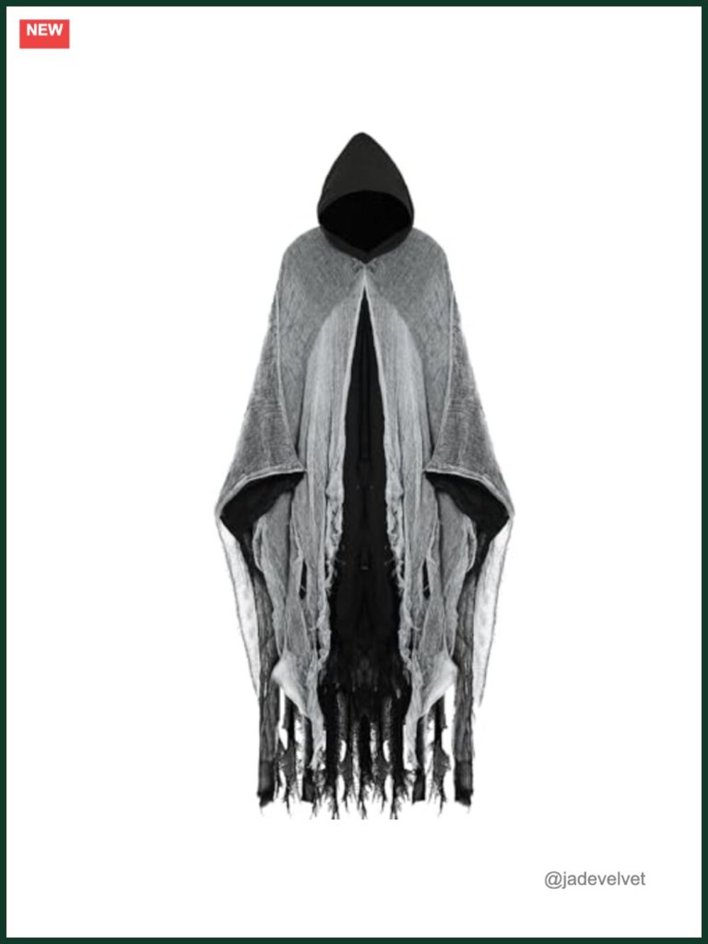 Hooded Cloak Costume Halloween Cosplay Robe Adult Polyester
